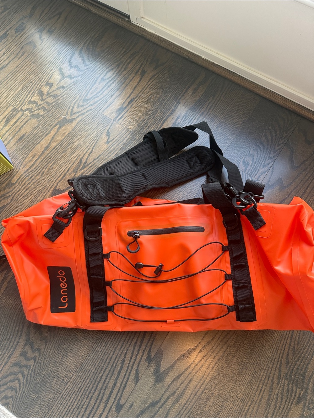 New Convertible Duffel/Backpack Waterproof by Laneda Bright Orange